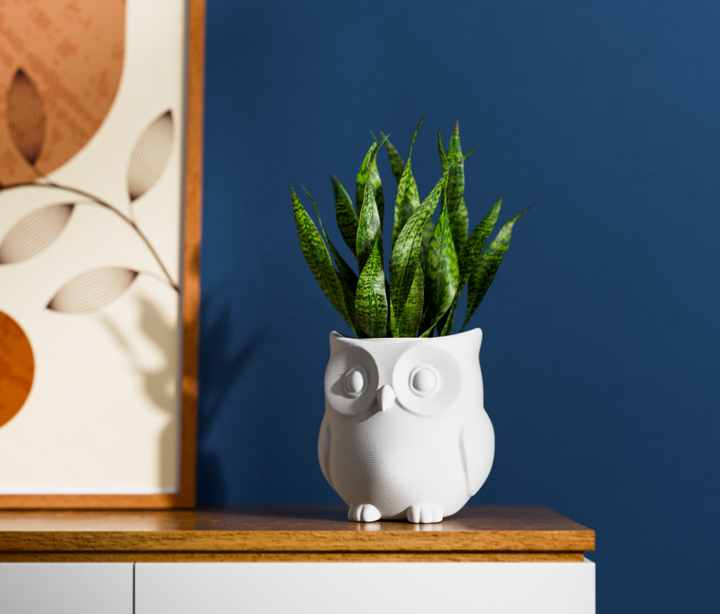 Standing Owl planter
