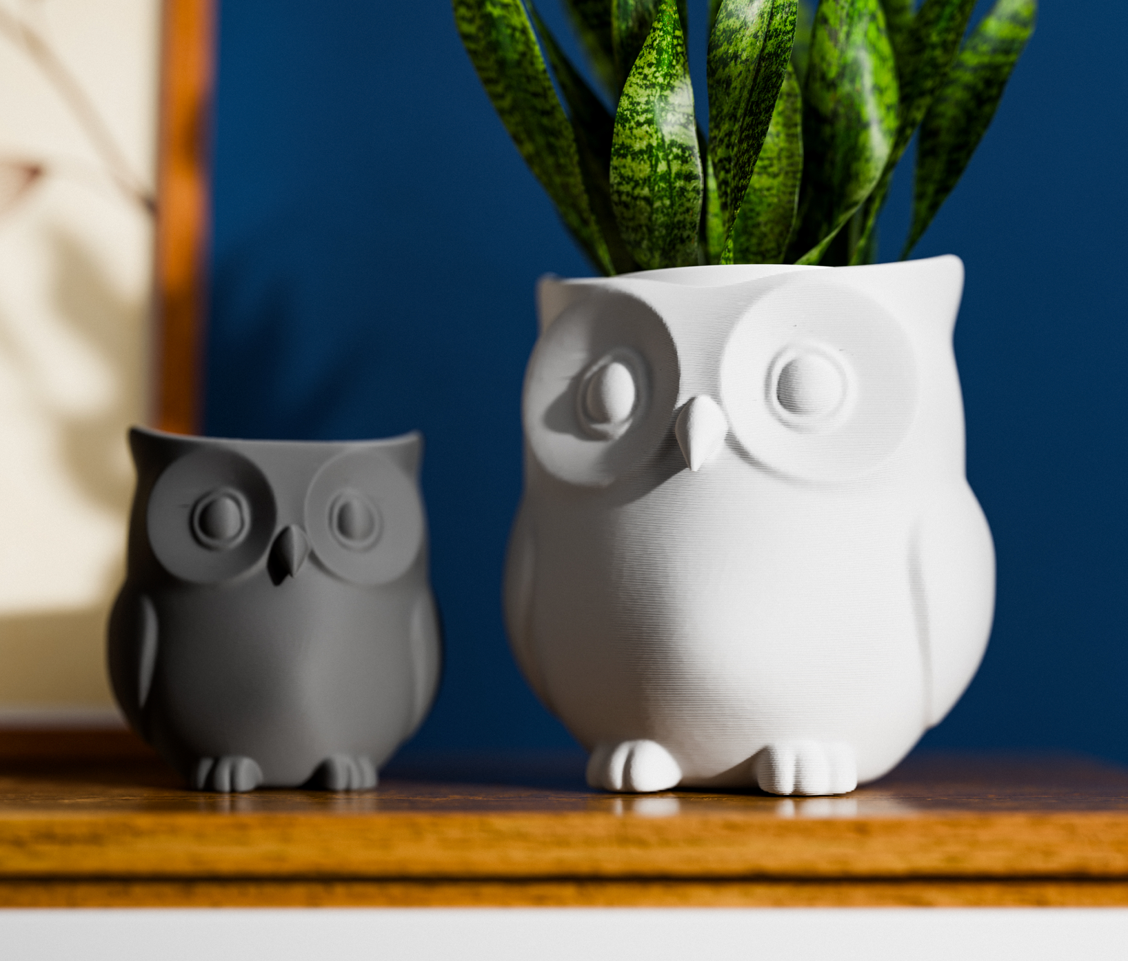 Standing Owl planter